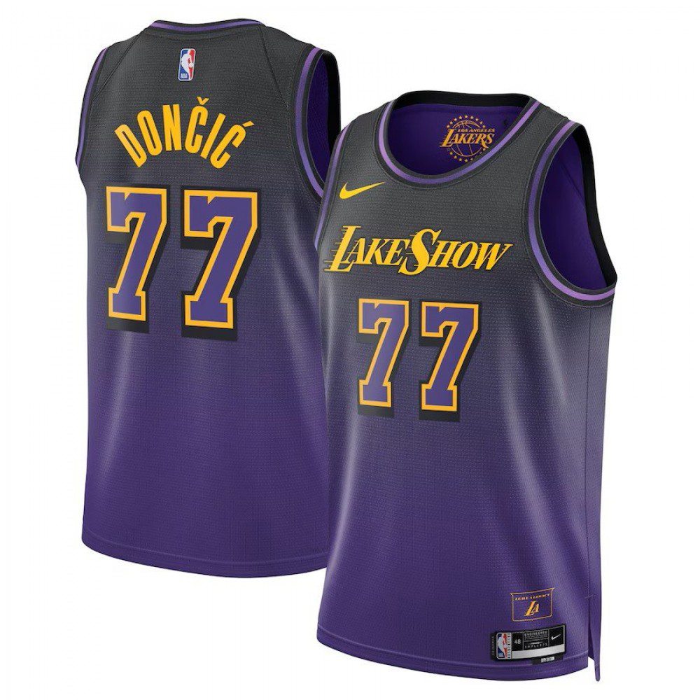 Los Angeles Lakers Unisex City Edition Swingman Jersey 2024 - Purple - Luka Dončić-Pro Kit Vault | Brand New 26/27 Sports Jerseys